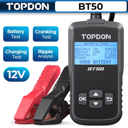 Topdon bt50 car battery tester - bt50,