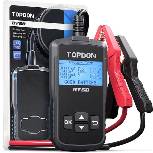 Topdon 12v car battery tester - 12v,