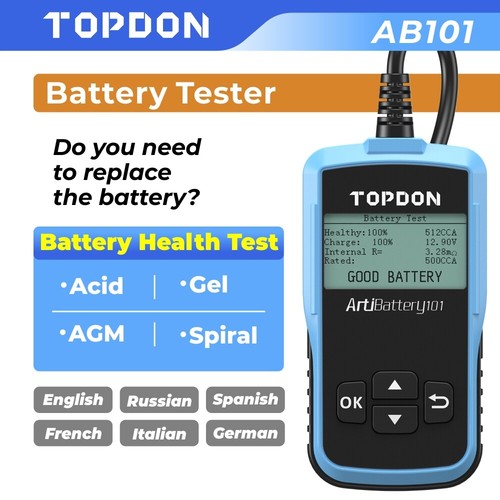 Topdon car battery tester - topdon,