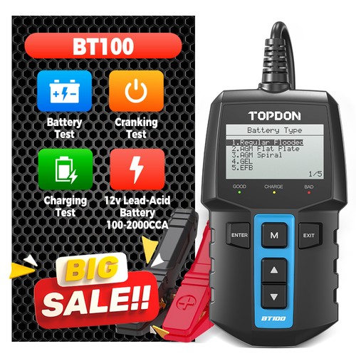 Topdon bt100 12v car battery - 12v,